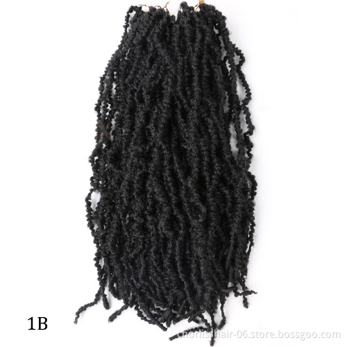 22''10 New Arrival Strands Goddess Crochet Braiding Curly Natural Faux Locs Crochet Braids Afro Synthetic Hair Extension